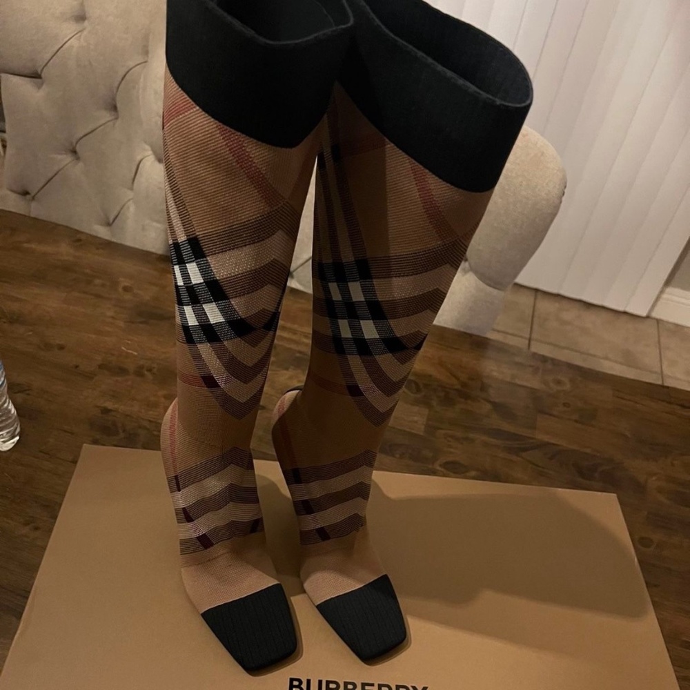 Womens burberry sock boot